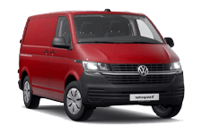 Car Hire Merthyr Tydfil - Red VW Transporter Automatic - Van hire Merthyr tydfil